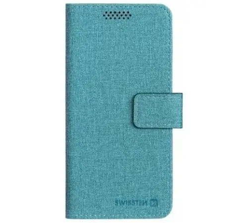 SWISSTEN LIBRO UNI flipové pouzdro XL tyrkysové (158x80 mm)
