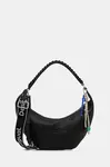 Kabelka Desigual HALF LOGO ZANTE BLACK černá barva, 25WAXP52