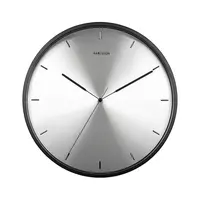 Nástěnné hodiny Karlsson Finesse 40 cm černá barva