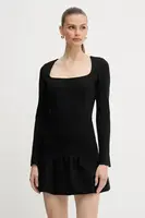 Šaty Pinko černá barva, mini, 105769 A15M