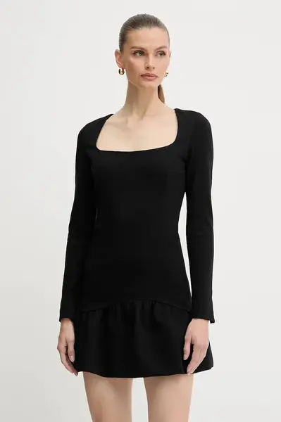 Šaty Pinko černá barva, mini, 105769 A15M