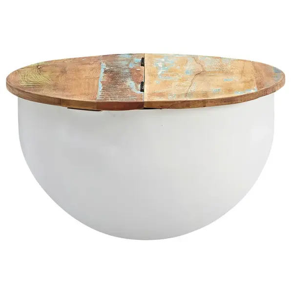 MID.YOU KONFERENČNÍ STOLEK, hnědá, bílá, dřevo, 60/60/34 cm