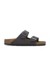 Pantofle Birkenstock Arizona Birkibuc dámské, šedá barva, 1029162