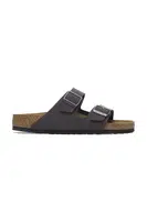Pantofle Birkenstock Arizona Birkibuc dámské, šedá barva, 1029162