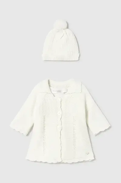 Kojenecký kabátek Mayoral Newborn béžová barva, 2412