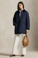 Bunda Polo Ralph Lauren tmavomodrá barva, přechodná, 211971180