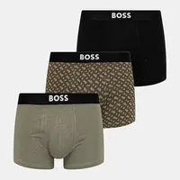 Boxerky BOSS 3-pack pánské, černá barva, 50549832