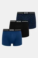 Boxerky BOSS 3-pack pánské, černá barva, 50517840