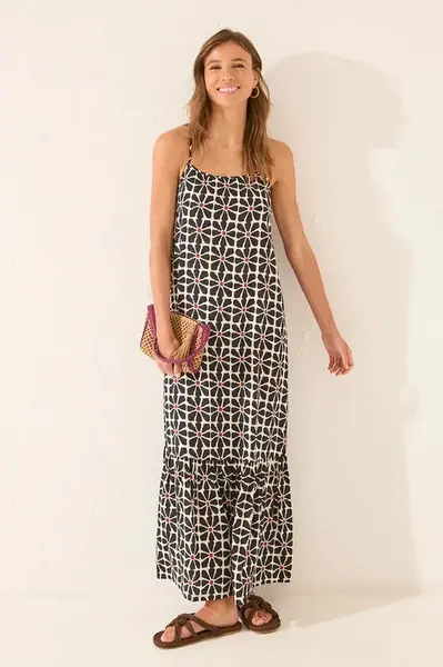 Šaty women'secret černá barva, maxi, 4472476