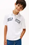 Polo tričko Tommy Hilfiger bílá barva, KB0KB09717