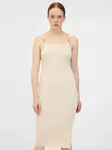 Béžové dámské midi šaty ORSAY