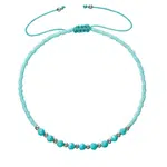 Evolution Group - Pavona Textilní náramek s tyrkysovými Miyuki korálky 13037.3 turquoise