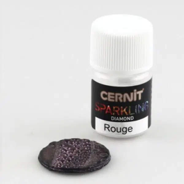 Efektový prášek Cernit 5g – Diamond Red