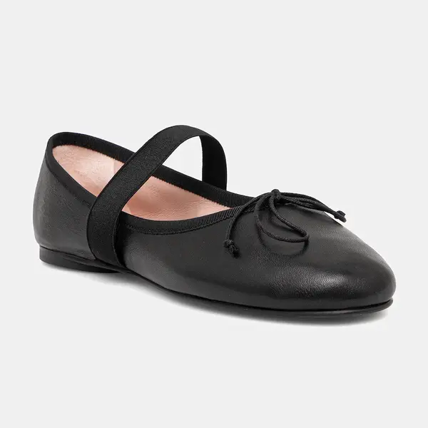 Kožené baleríny Pretty Ballerinas Lea černá barva, 52537_001
