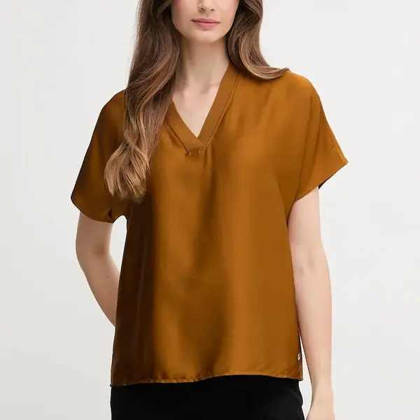 Halenka Joseph Ribkoff dámská, hnědá barva, hladká, 253921