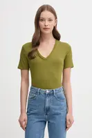 Bavlněné tričko United Colors of Benetton dámské, růžová barva, 3GA2E4230