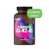 DAILY Synergistic D3 + K2 + K1 180 kapslí