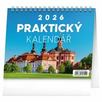 Kalendář 2026 stolní: Praktický kalendář s citáty, 16,5 x 13 cm