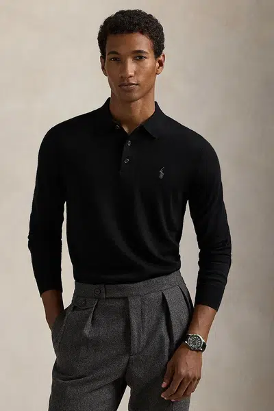 Svetr Polo Ralph Lauren pánský, černá barva, 710941104