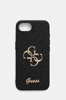 Obal na telefon Guess iPhone 16e černá barva, GUHCPSE4HG4SGK