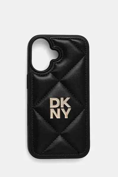 Obal na telefon Dkny iPhone 16 6.1" černá barva, DKHCP16SPQDSLK