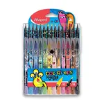 Dětské fixy a pastelky Maped Color'Peps Monster - 12 fixů a 15 pastelek