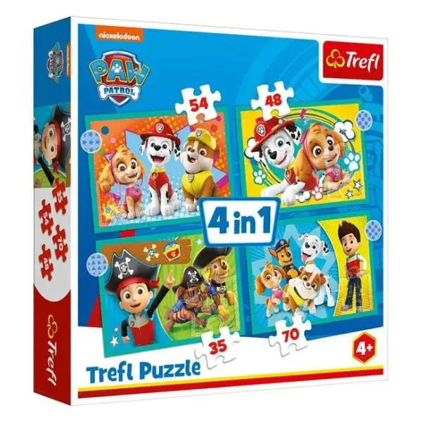 Trefl Puzzle 4v1 Tlapková patrola