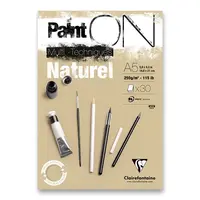 Blok Clairefontaine Paint'ON Natural - A5, 30 listů, 250 g