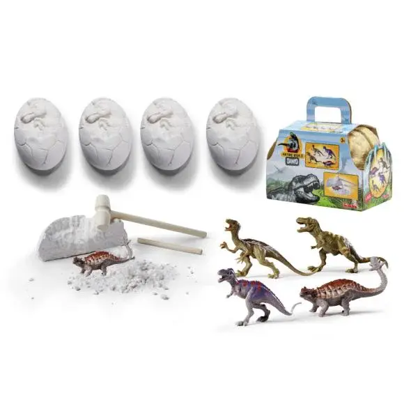 Sada na vykopání dinosauřího vejce 4 ks