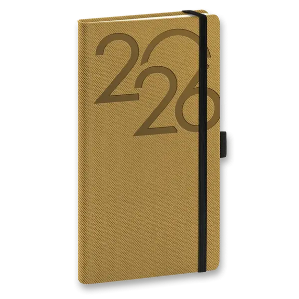 Kapesní diář Presco Ajax 2026 - zlatý