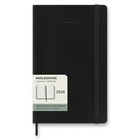 Diář Moleskine 2026 - měkké desky, L, týdenní, horizontální, černý