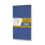 Sešity Moleskine Volant - měkké desky L, linkované, 2 ks, modrá/žlutá