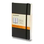 Zápisník Moleskine - měkké desky S, linkovaný, černý
