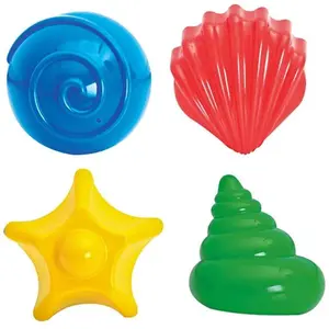 Formičky na písek mušličky 7-9cm 4ks