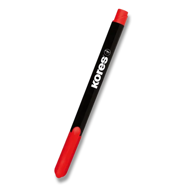 Permanentní popisovač Kores K-Marker tenký - červený