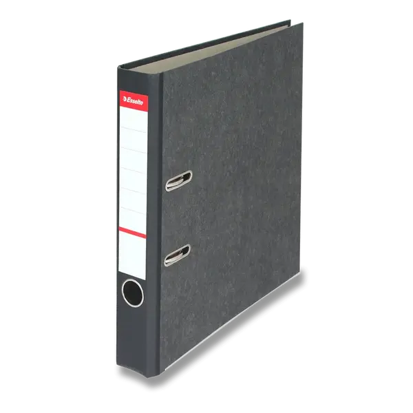 Pákový pořadač Esselte Mramor, A4, 50 mm - černý