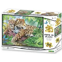 PRIME 3D PUZZLE - Jaguáry u bazénu 100 ks