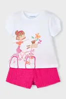 Dětská bavlněná souprava Mayoral růžová barva, 3211