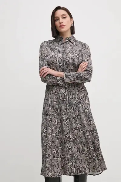 Šaty Joop! béžová barva, midi, 30045429 10018881