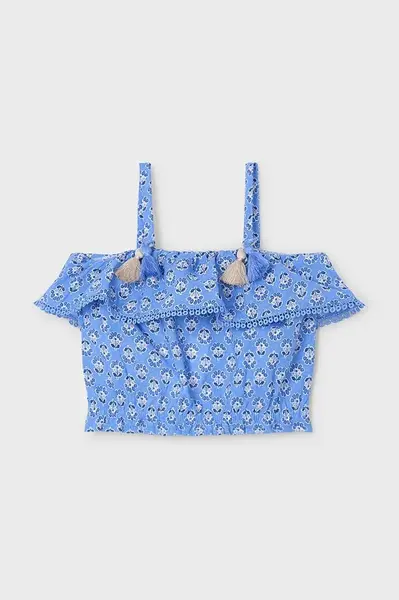 Dětský top Mayoral modrá barva, 3186