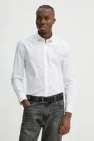 Košile Marc O'Polo pánská, bílá barva, slim, s klasickým límcem, 520720742256