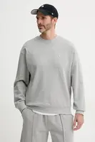 Bavlněná mikina United Colors of Benetton pánská, modrá barva, hladká, 342ZU1093