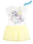 Nicol Dětské šaty , Mořská víla - žluto/bílé, vel. 110