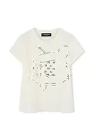 Dětské tričko Karl Lagerfeld béžová barva, Z30447