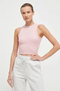 Guess crop top dámský s viskózou EDIE