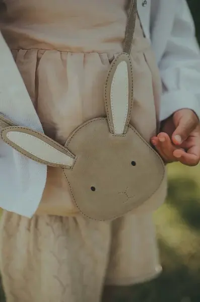 Dětská kožená kabelka Donsje Britta Classic Purse Bunny