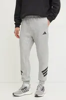 Tepláky adidas Future Icons šedá barva, s potiskem, JD4867