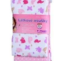 T-tomi Látkové osušky sada 2 ks růžoví šneci