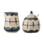 Nádoba na cukr a konvička na mléko Bloomingville Allium 2-pack
