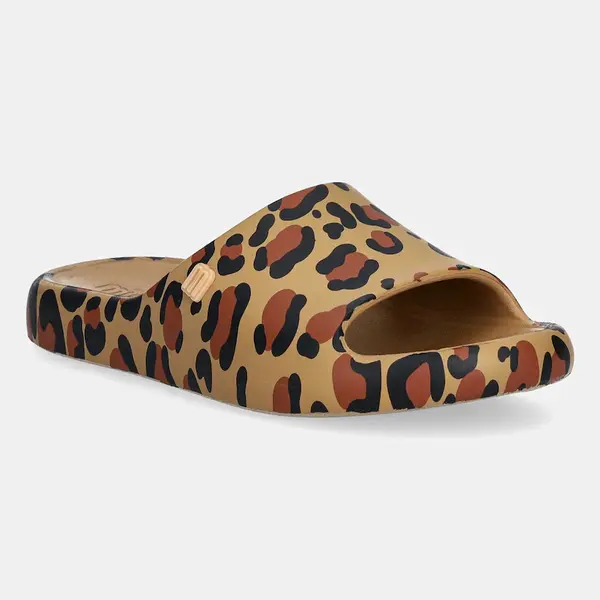 Dětské pantofle Melissa FREE PRINT SLIDE hnědá barva, M.35936